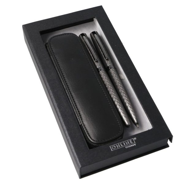 Caneta e Esferográfica Eleganza Diamond Set Titan