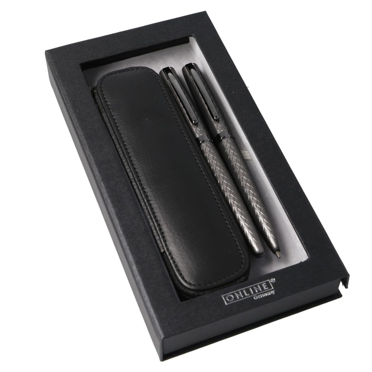 Caneta e Esferográfica Eleganza Diamond Set Titan