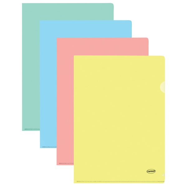 Pasta A4 PP L-Type Sortido 12un.