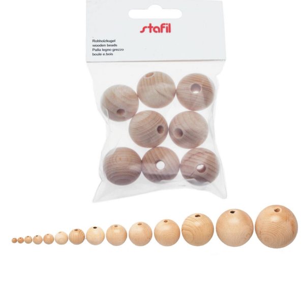 Bolas Madeira Natural