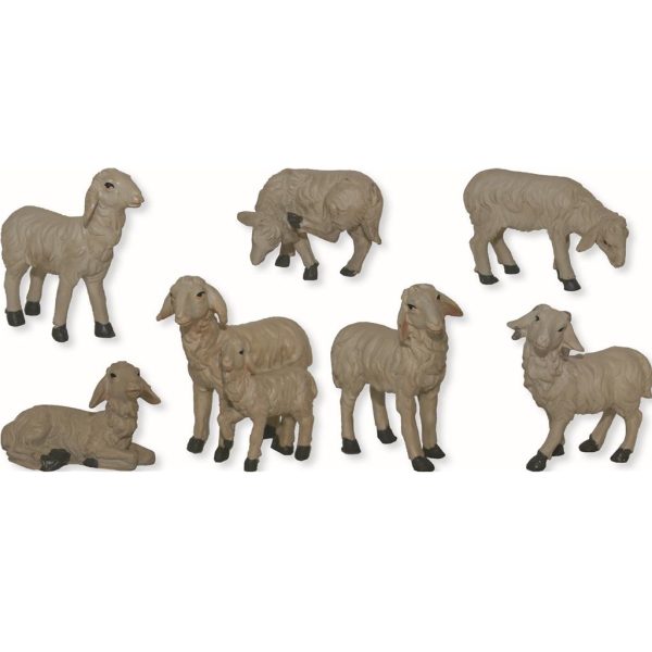 Figuras Natal Ovelhas ↕70/100mm - 7un.
