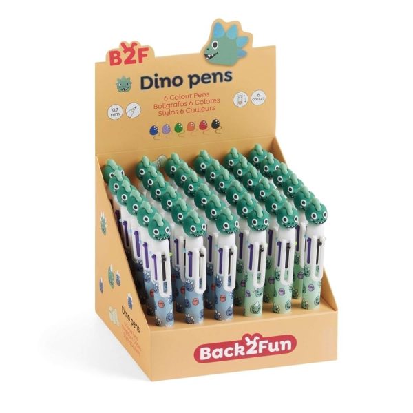 Esferográficas Dino 6 Cores B2F - Exp.36un.