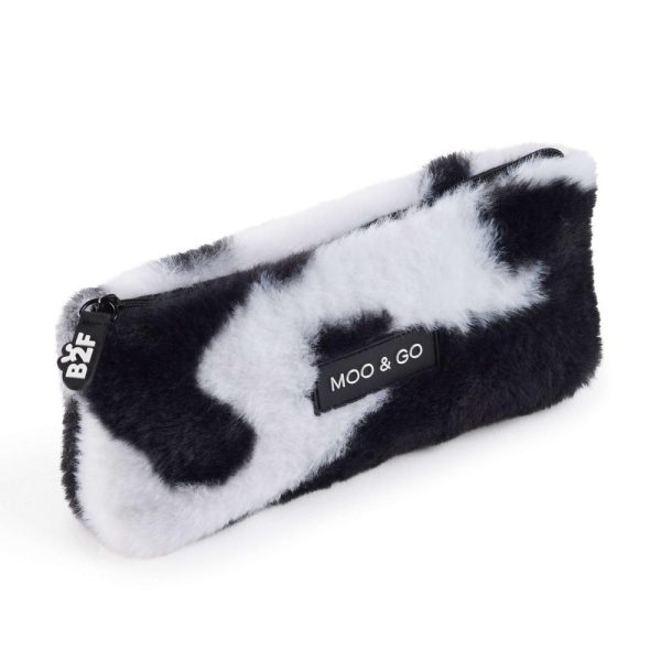 Estojo Peluche Moo&Go Preto B2F