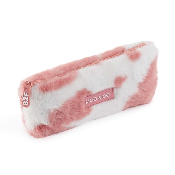 Estojo Peluche Moo&Go Rosa B2F