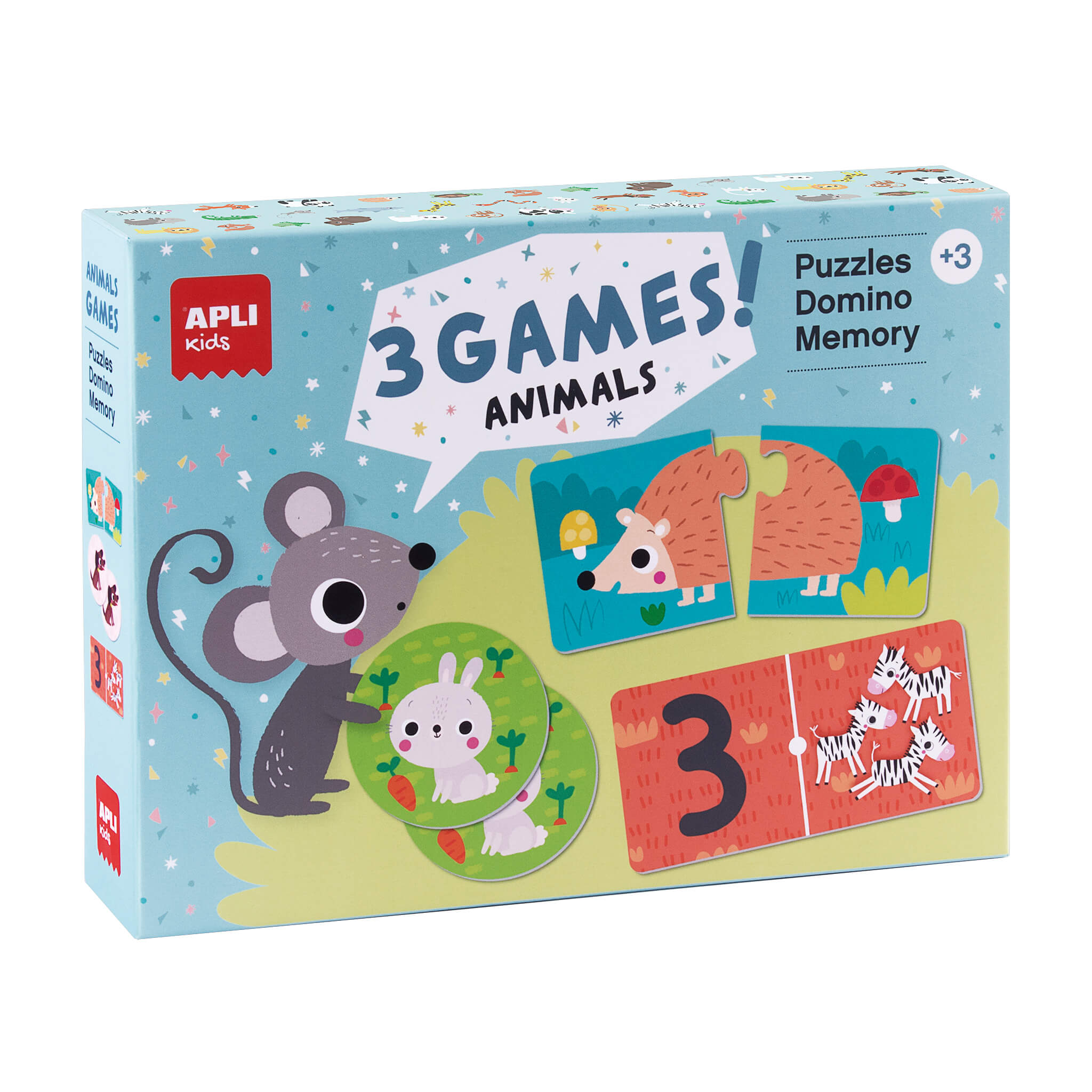 Puzzle 3 Jogos Animals