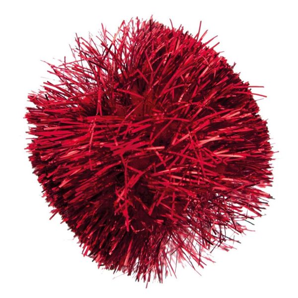Pompons Metallic Red Ø50mm - 15un.