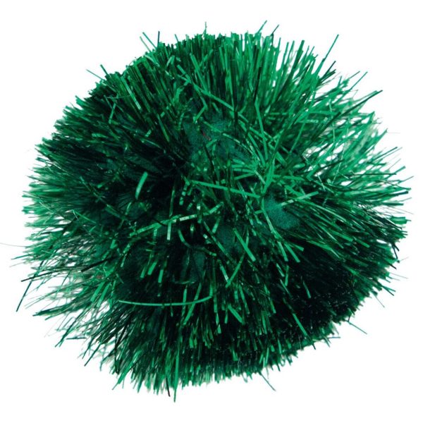 Pompons Metallic Green Ø50mm - 15un.