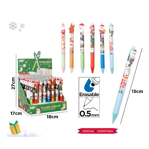 Esferográfica Fantasia Natal - 0.5mm - Exp.48un.