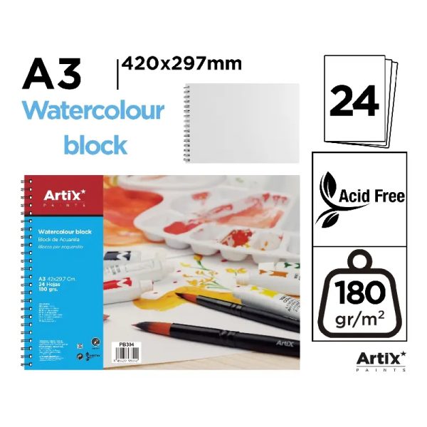 Caderno Aguarela A3 24fls.