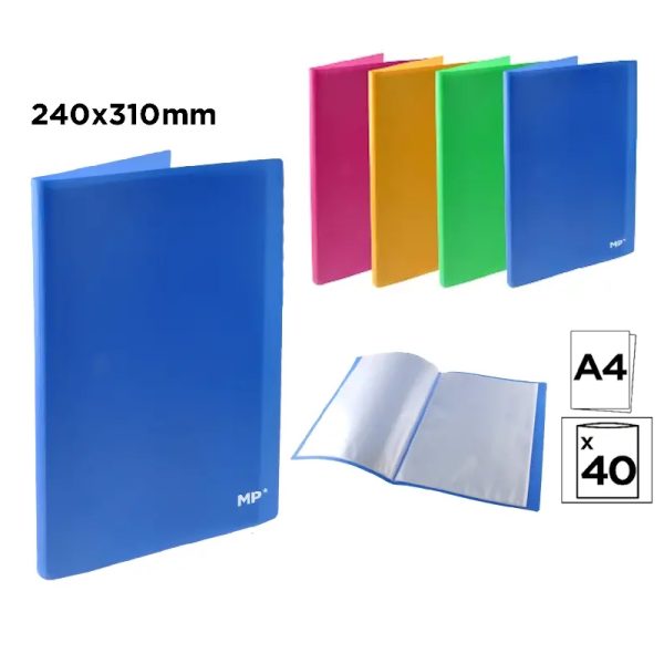 Pasta A4 PP 40 Bolsas