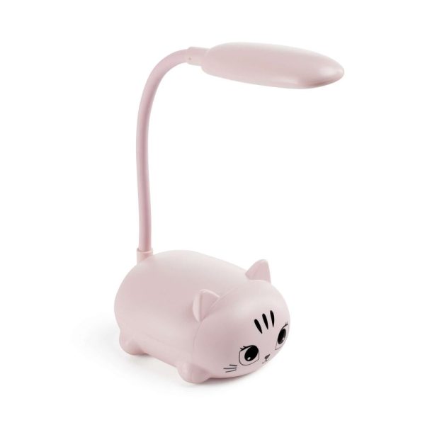 Candeeiro Luz Led Gato Rosa B2F