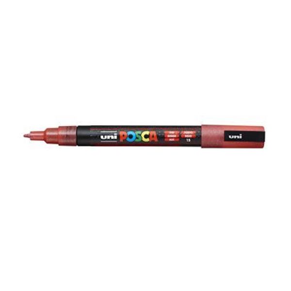 Marcador Posca PC-3ML - Vermelho Glitter