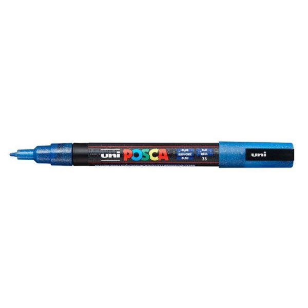 Marcador Posca PC-3ML - Azul Glitter