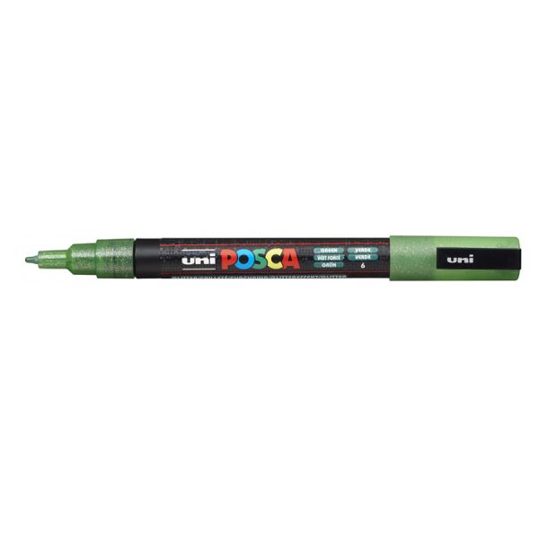 Marcador Posca PC-3ML - Verde Glitter