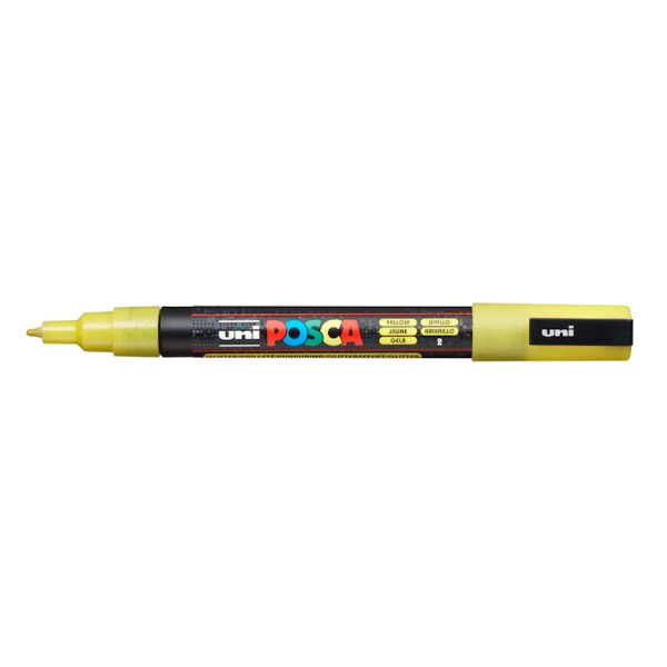 Marcador Posca PC-3ML - Amarelo Glitter