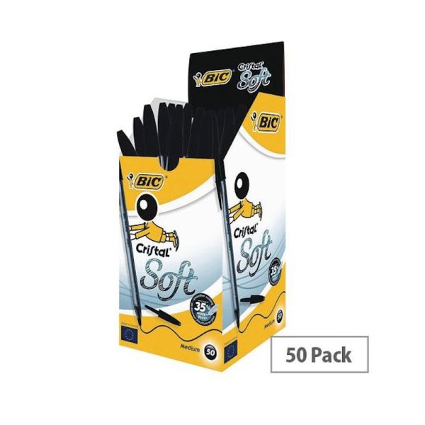 Esferográfica Bic Cristal Soft Preto 1.2mm Cx.50un.