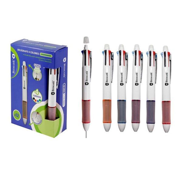 Esferográfica 4 Cores + Lapiseira Cx.12un.
