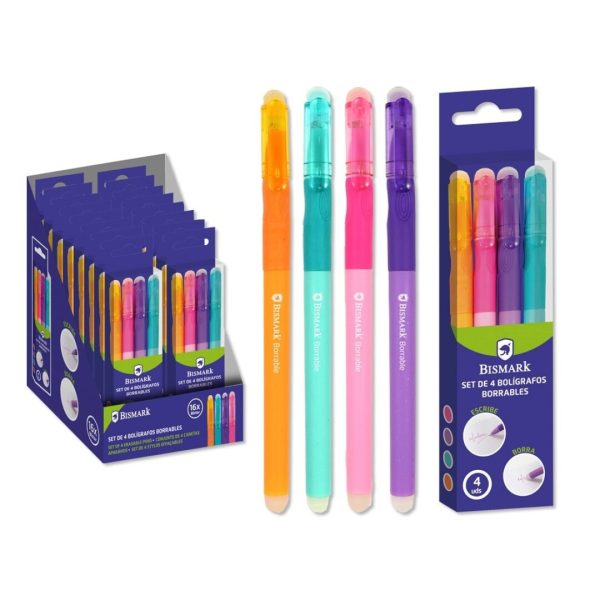 Esferográficas Apagáveis Set 4 Cores
