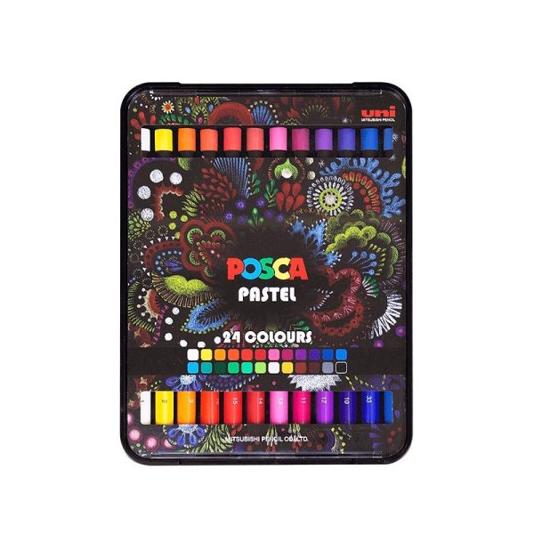 Lápis Cor Pastel Posca Estojo 24un.