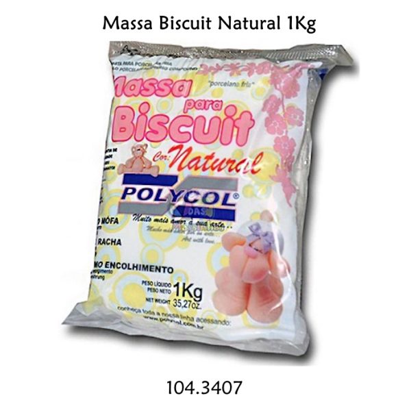 Massa Biscuit  Natural 1Kg.