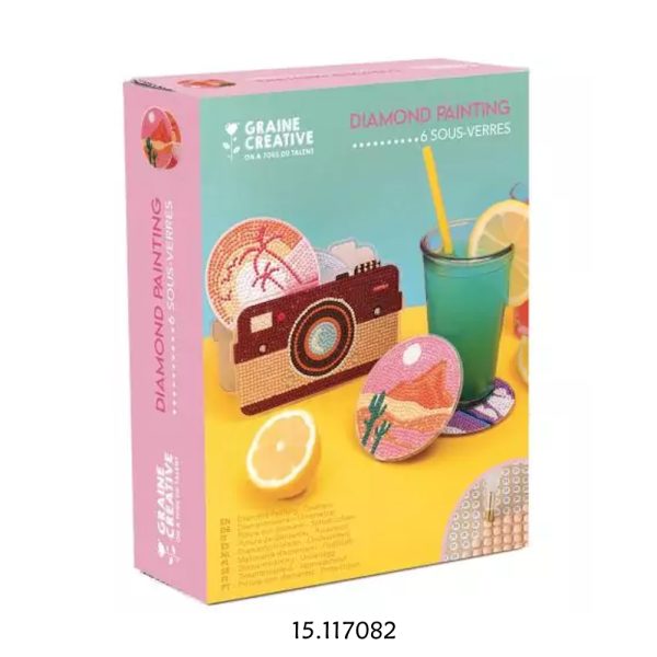 Kit Pintura c/Diamantes - Base de Copos