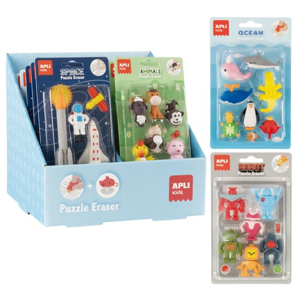 Borrachas Puzzle Exp.12un.