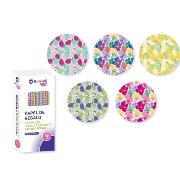 Papel Embrulho Tropical 70x200cm Exp.50un.