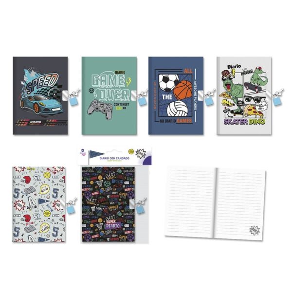 Diário c/Cadeado Speed Exp.12un.