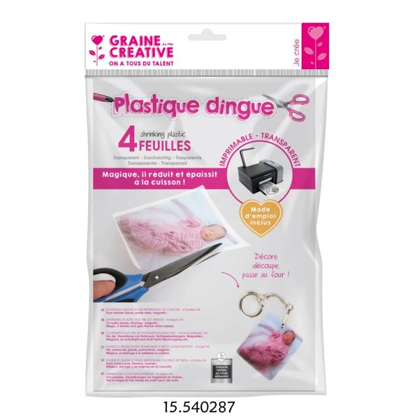 Plástico Mágico Transparente Imprimível A4 - 4fls.