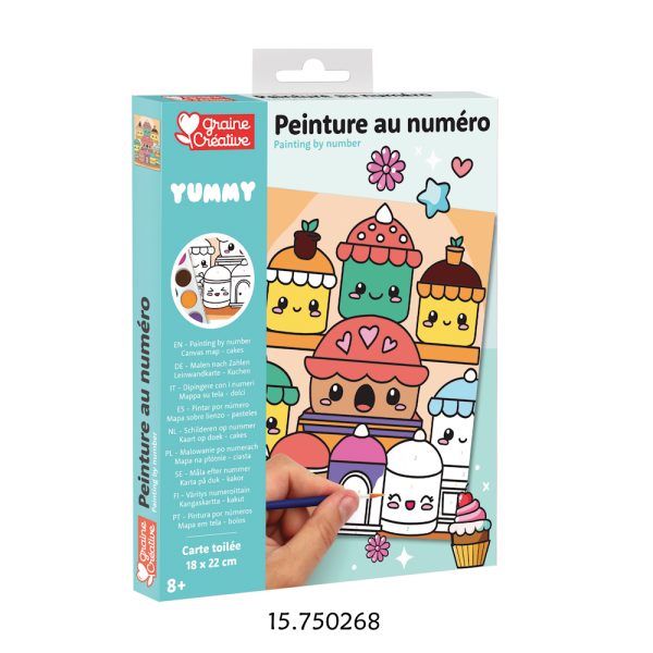 Kit Pintura Cartão+Palete+Tinta e Pincel