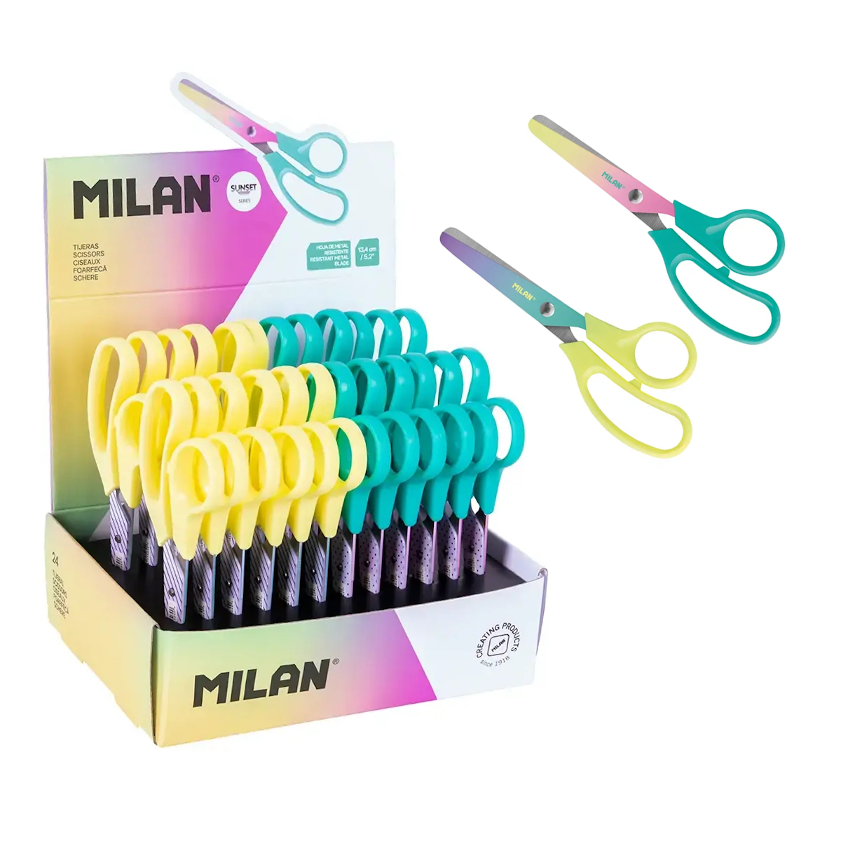 Tesoura Basic Sunset Milan Exp.24un.