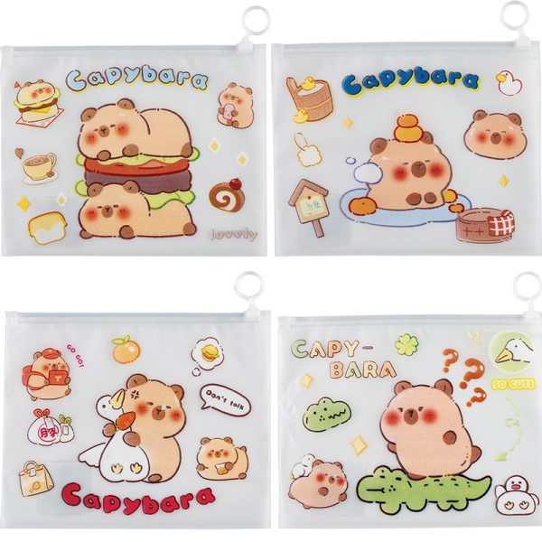 Envelope Plástico Capybara 21x27cm