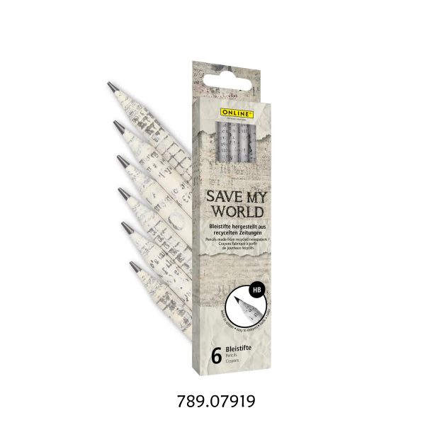 Lápis HB Save My World Cx.6un.