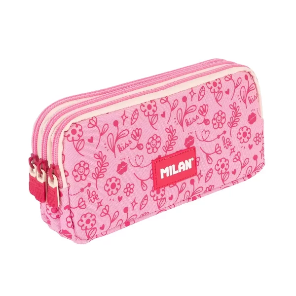 Estojo Flowicorn Rosa 3 Fechos