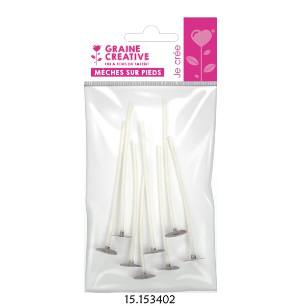 Pavio p/Velas 10cm - 8un.