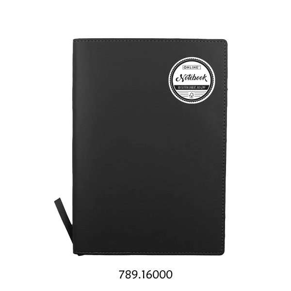 Notebook Soft Cover A5 Preto 80gr.- 80fls