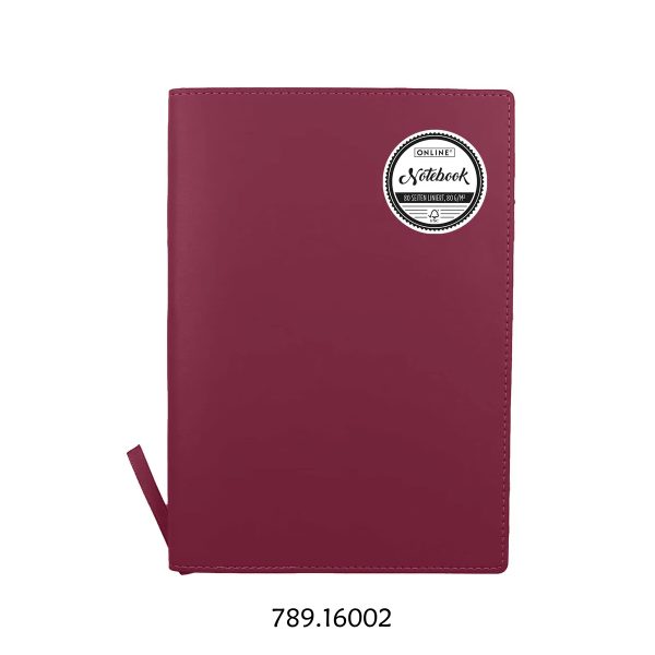 Notebook Soft Cover A5 Bordeaux 80gr.- 80fls