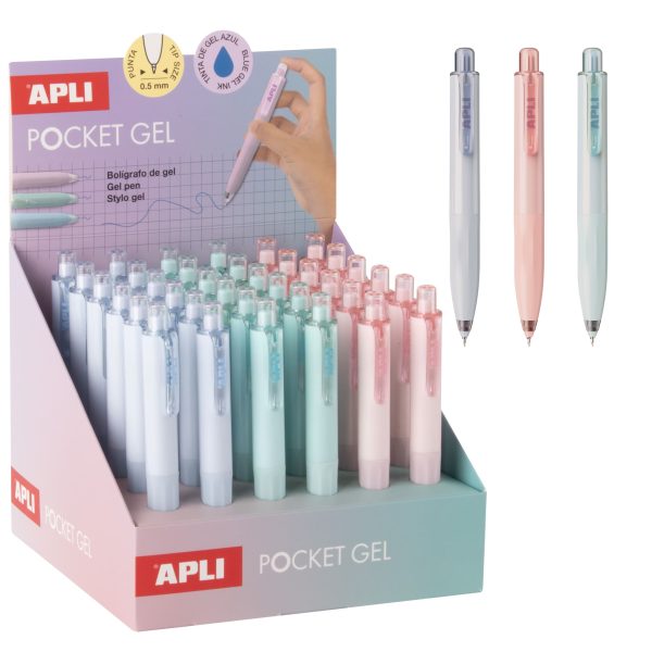 Caneta Gel Mini Exp.36un.