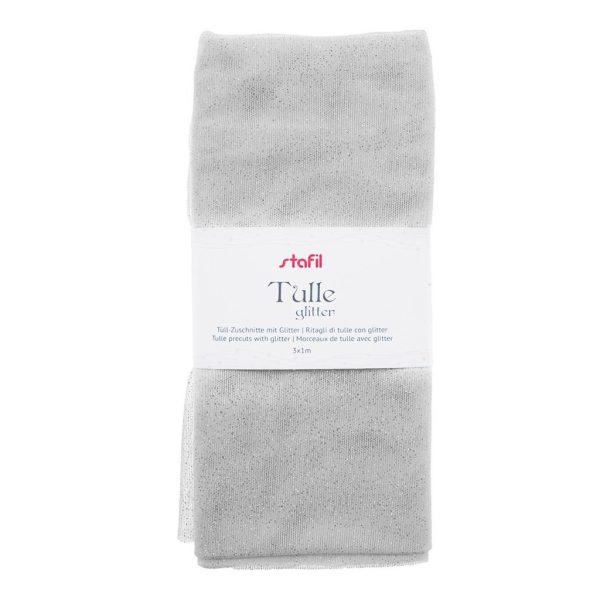 Tulle Glitter 3x1mt - Branco