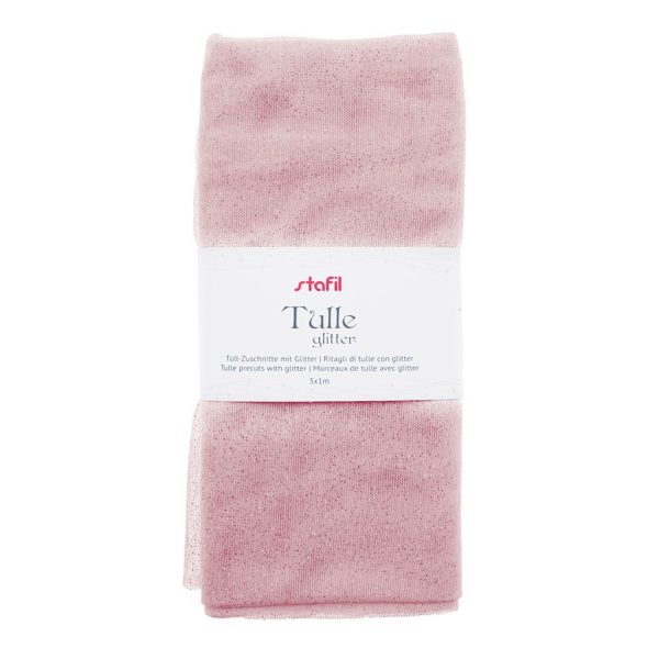 Tulle Glitter 3x1mt - Rosa