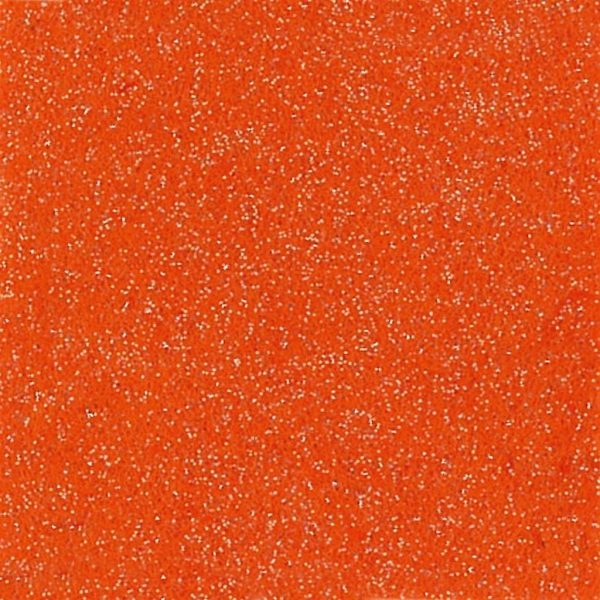 Feltro c/ Glitter Laranja 1mm - 90cm