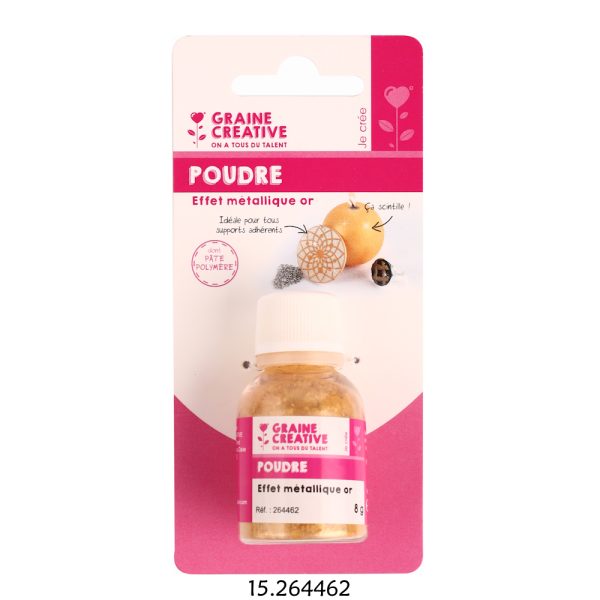 Pó Efeito Metálico Ouro