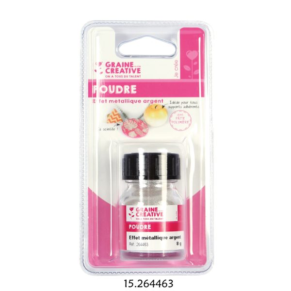 Pó Efeito Metálico Prata