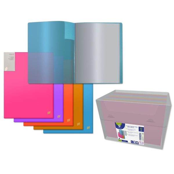 Portfólio PP A4 Cristal 10 Micas Sortido