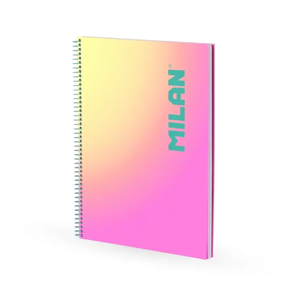 Caderno Espiral A4 Quadriculado Sunset 90fls.