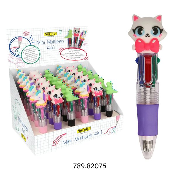 Esferográfica Multipen Mini 4 em 1 - Exp.36un.