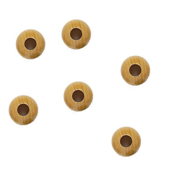 Bolas Madeira Natural Ø15mm - 200un.