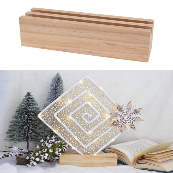 Base Madeira Dupla 193x50x50mm