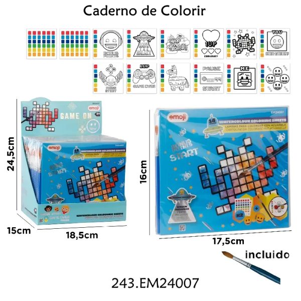 Caderno de Colorir Exp.24un.