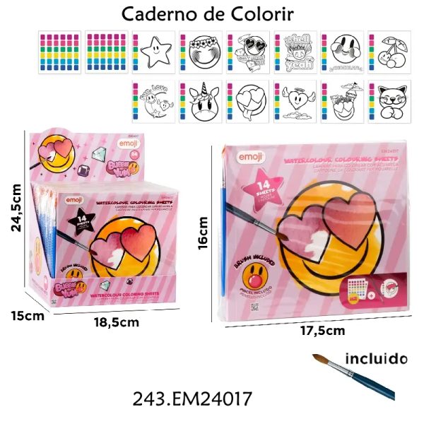 Caderno de Colorir Exp.24un.